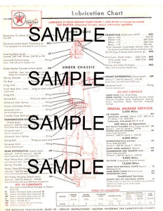 1959 1960 1961 1962 1963 STUDEBAKER 6 1962 1963 RAMBLER LUBE & TUNE CHARTS - Bild 1 von 1