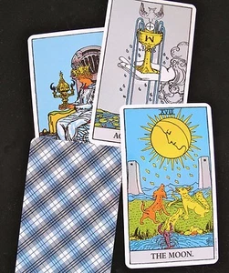 Rider Waite Colman Tarot Single Replacement Card Italy Typeset Labels - Picture 1 of 2