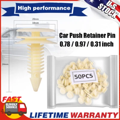 50pcs Car Door Panel Retainer Clips Rivet for Chevrolet Chevy & GM 15960325 GMC - Image 1 of 4