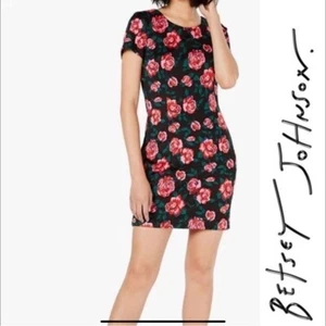 Betsey Johnson Mini Floral Shfit Kleid Größe 6 Neu mit Etikett - Bild 1 von 8