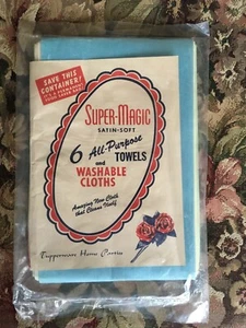 NEU Vintage Tupperware Home Partys Super Magic Allzweck Handtücher & Tücher - Bild 1 von 2
