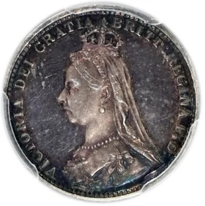 GREAT BRITAIN Proof 3 Pence 1887 NGC PF63 'Victoria' - Picture 1 of 3