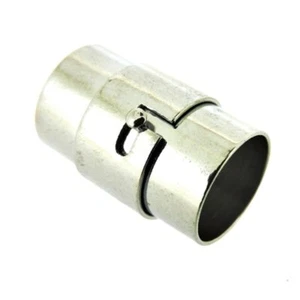 Kumihimo Endkappe/Magnetverschluss (5 Sets) Silber/Platin - Bohrung 10 mm (FNCM1085) - Bild 1 von 2