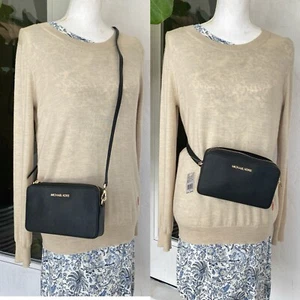 Michael Kors Jet Set Item Belt / Crossbody Bag In Black NWT Authentic - Picture 1 of 16
