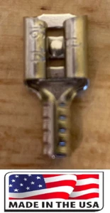 Terminale QD femmina push on hi temp (50) non isolato calibro 12-10 made in USA - Foto 1 di 1