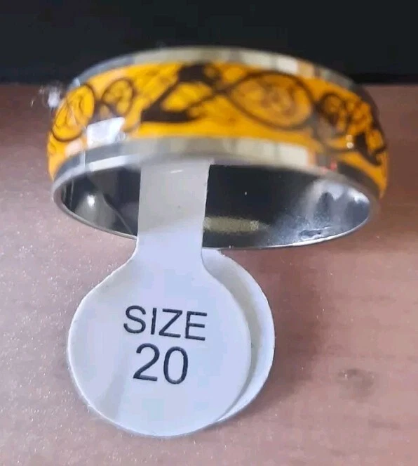 neuer Stainless Steel Ring orange "Art Unendlichzeichen", Gr. 20 - Bild 1 von 1