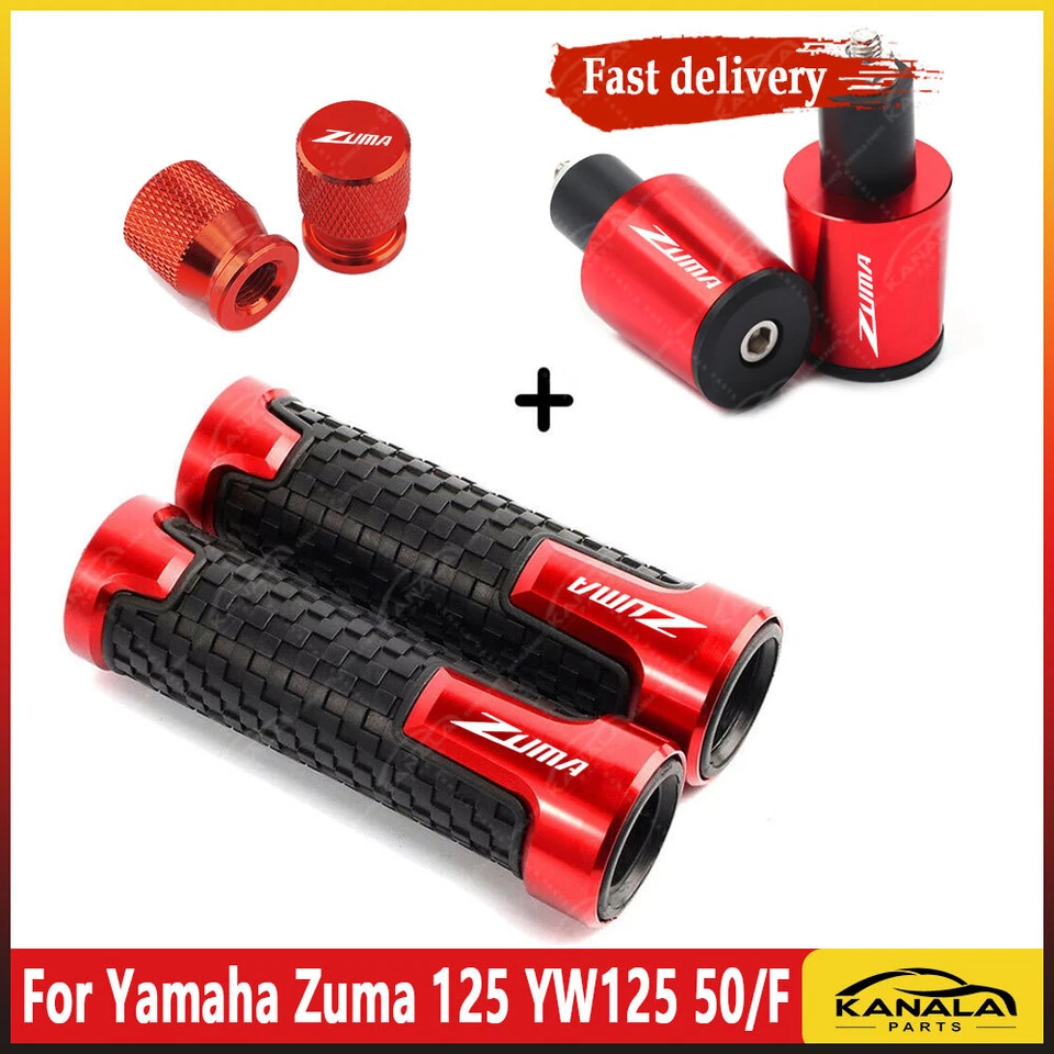 3PCS For Yamaha Zuma125 YW125 50/F Handlebar Grip Handle Bar End Cap Accessories Foto 1 de 1