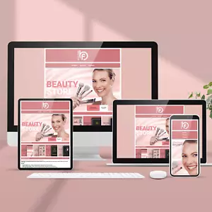 Skincare & Beauty Ecommerce Store HTML eBay Listing Template | Soft Theme - Picture 1 of 23