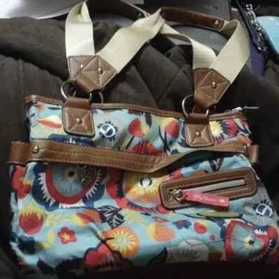 Lily Bloom Purse Bag -Blue Multi Color & Pink -Women - Image 1 of 4