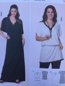 Burda Sewing Pattern 6971 Ladies Misses Semi Fitted Dress Tunic Size 18-30 Uncut