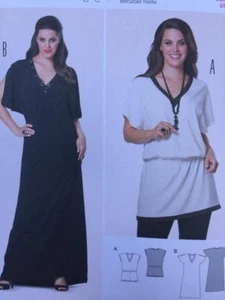 Burda Sewing Pattern 6971 Ladies Misses Semi Fitted Dress Tunic Size 18-30 Uncut - Picture 1 of 3