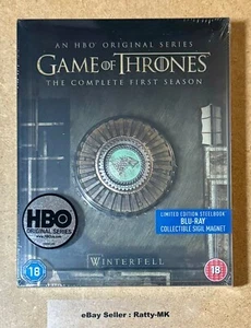 GAME OF THRONES THE COMPLETE FIRST SEASON UK EXCLUSIVE BLU RAY STEELBOOK - NEW - Picture 1 of 10