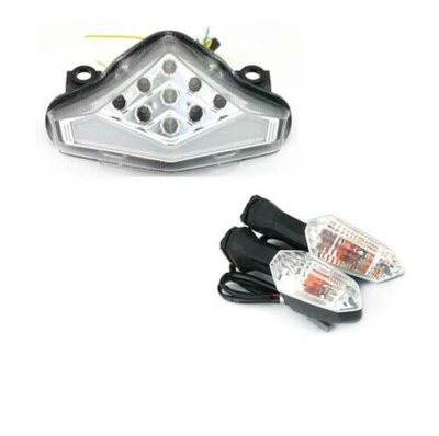 Luz trasera de freno/señales de giro LED integradas para KAWASAKI ER-6N ER6F Ninja 650 Foto 1 de 4