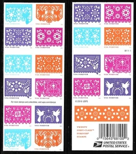 Scott #5090b GENUINE Convertible Booklet of 20 2016 (47c) CELEBRATIONS! MNH - Picture 1 of 1