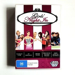 Girls Night In 5 x DVD Set Romance, Drama Comedy, 27 Dresses, Bride Wars, Reg 4 - Picture 1 of 9
