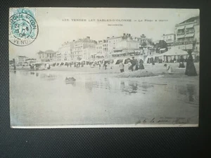 CPA 85 VENDEE Les Sables-d'OLONNE - La Plage à Marée - Foto 1 di 2