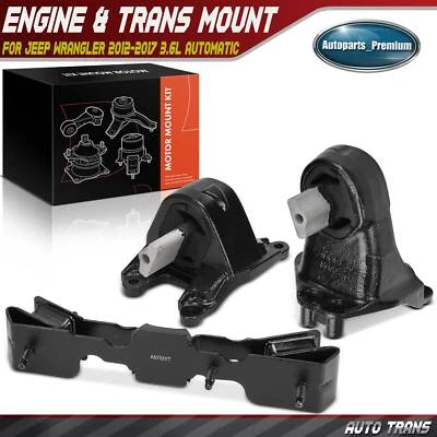 3x Montaje de motor y transmisión para Jeep Wrangler 2012-2017 3,6 L automático Foto 1 de 4