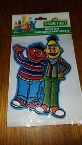 Vintage 1997 Sesame Street Iron On "Bert & Ernie" - NEW - Picture 1 of 8