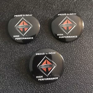 3pc - IH International Harvester - PROUD TO DELIVER HIGH PERFORMANCE Button Pin - Picture 1 of 5