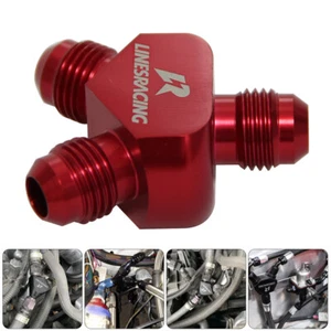 AN6 AN-6 Inlet Outlet Y Block Car Performance Aluminum Fitting Adapter Dash #6 - Picture 1 of 9