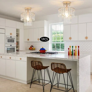110V Modern Crystal Ceiling Light Fixture Pendant Lamp Chandelier Lighting 270mm - Picture 1 of 15