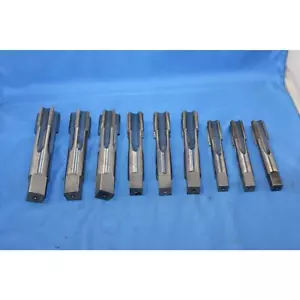 R&N 9pc 6 Flute/4 Flute Hand Taps, 1"3/8-12NF, 1"1/4-12NF, 1"1/8-12NF, 7/8-14NF - Picture 1 of 14