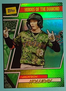 2024 Topps Pro Debut Jackson Holliday Heroes of the Diamond Green SP #60/99 - Bild 1 von 3