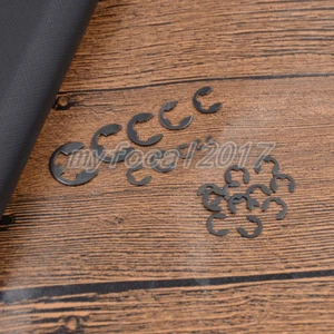 120x Carbon Steel E-Clip External Retaining Ring Circlip Assortment Split Washer - Picture 1 of 8