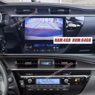 Apple Carplay Android 13 For Toyota Corolla 2014-2016 Car Stereo Radio GPS Navi - Image 1 of 4