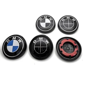 Premium liso 95 mm adhesivo capó delantero y maletero trasero BMW X5 F15 F16 emblema insignia - Imagen 1 de 9