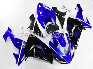 Blue Black ABS Injection Plastic Fairing Kit Fit for 2006 2007 Ninja ZX10R - Picture 1 of 6