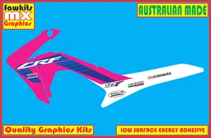 HONDA CRF 125F 2013-18 PINK MX GRAPHICS KIT DECALS STICKER KIT BUBBLE FREE - Picture 1 of 3