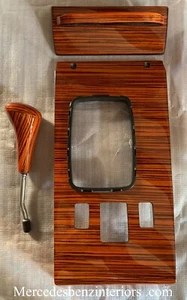 Mercedes W107 R107 SL Zebra Wood 3 Piece Set Pre 1986 - Picture 1 of 8