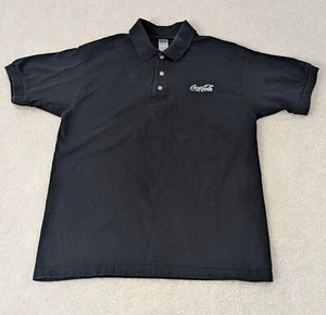 Camisa Polo Vintage Coca-Cola Mediana Unisex Manga Corta 38 X 25 Por Gildan - Imagen 1 de 7