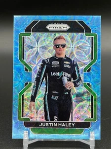 2022 Panini Prizm Racing JUSTIN HALEY Carolina Blue Scope #d 14/99 NASCAR - Picture 1 of 2