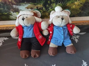 Starbucks China Bearista Bears 2016 Christmas Holidays Boy & Girl Set With Tags - Picture 1 of 4