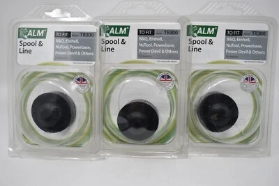 3 X ALM TR300 Spool & Line B&Q Einhell Black & Decker NuTool Powerbase - Image 1 of 4