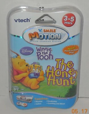 Vtech Vsmile V Motion Disney Winnie The Pooh The Honey Hunt Game Educational - Image 1 of 2