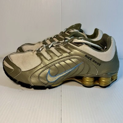Tênis Nike Shox Navina Sparkle Feminino Verde/Cinza Prata Tamanho 9 - Imagem 1 de 4