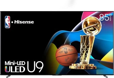 Hisense 85" Class U9 Series Mini-LED ULED 4K Google TV, 144Hz Game Mode Pro 85U9 - Image 1 of 4