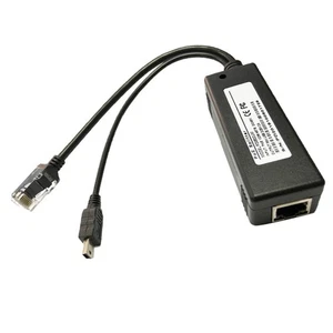 PoE Splitter Power Over 48V to 5V 2.4A Micro USB Adapter - Afbeelding 1 van 6