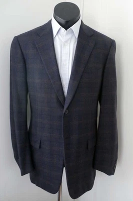 Belvest Wool Cashmere Sport Coat Blazer Plaid Made in Italy Sz 44L - 54 Drop 8L - Image 1 of 4