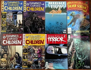 LOTTO FUMETTI HORROR - Maledetti Bambini Maledetti #1,2,3,4 TRAPPOLA NOTTURNA, GRIM TALES TERROR - Foto 1 di 12