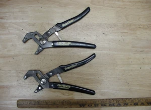 2 Vntg Craftsman Professional Robo Grip Pliers,45009-9",Black Vinyl Grips,XLINT! - Picture 1 of 11