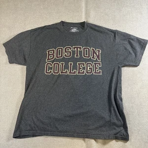 Champion Boston College Shirt L Grau Baumwollmischung Kurzarm T NCAA - Bild 1 von 6