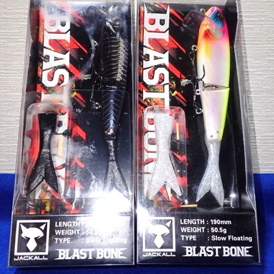 Cebo de natación JDM Jackall BLAST BONE 190F X 2 #1 Barramundi Bass Pike de Japón Foto 1 de 4