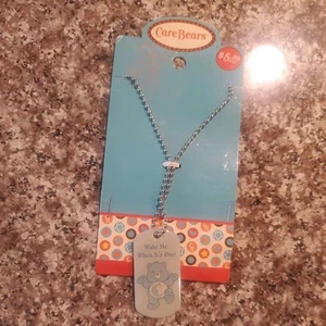 Care Bear Dog Tag Necklace - Wake Me When Its Over - Picture 1 of 5