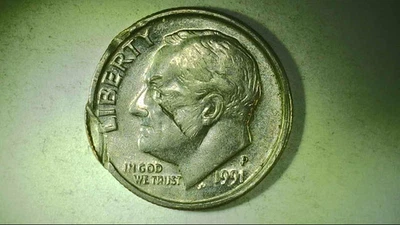 1991-P Roosevelt Dime-Clipped? Error? Coin Check it Out [A059] - Image 1 of 2