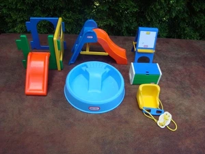 Assorted Little Tikes Playtime Toys- Swimming Pool, Slide, Toy Box, Swing - Picture 1 of 9