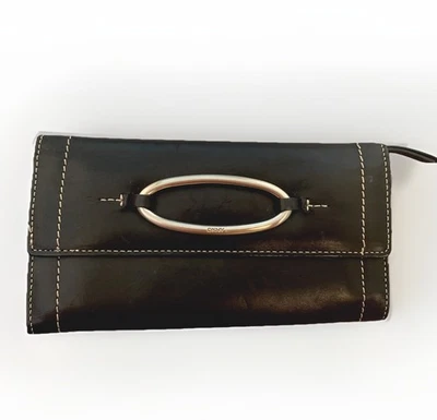 DKNY Women’s Wallet Black With Silver Accents - Image 1 of 3